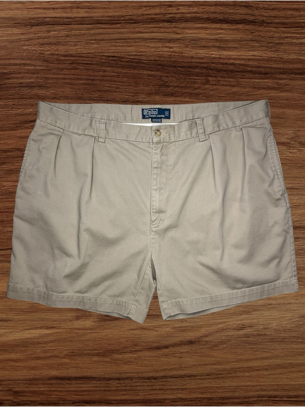 Polo Ralph Lauren Vintage Andrew Short. 5.5” Pleated Khaki Shorts. Size 42